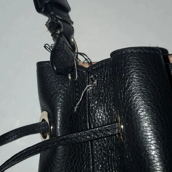 Kate Spade Marti Small Bucket Black Pebbled Leather - Picture 7 of 14